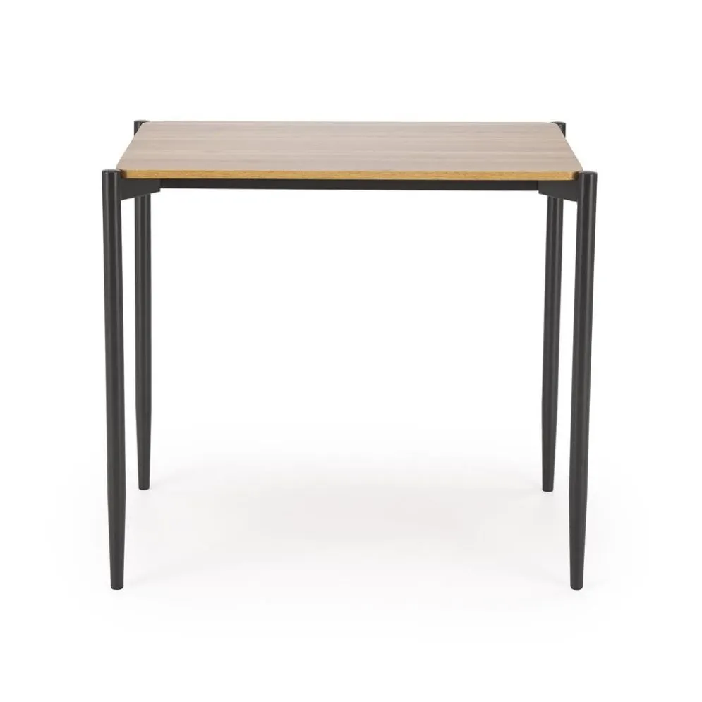 Zestaw NANDO stół + 2 krzesła dąb naturalny/czarny na metalowych nogach I sklep meblowy MIRAT.