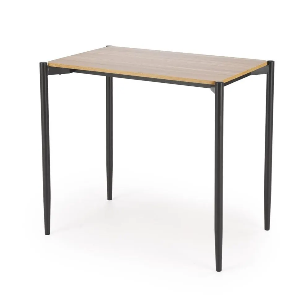 Zestaw NANDO stół + 2 krzesła dąb naturalny/czarny na metalowych nogach I sklep meblowy MIRAT.