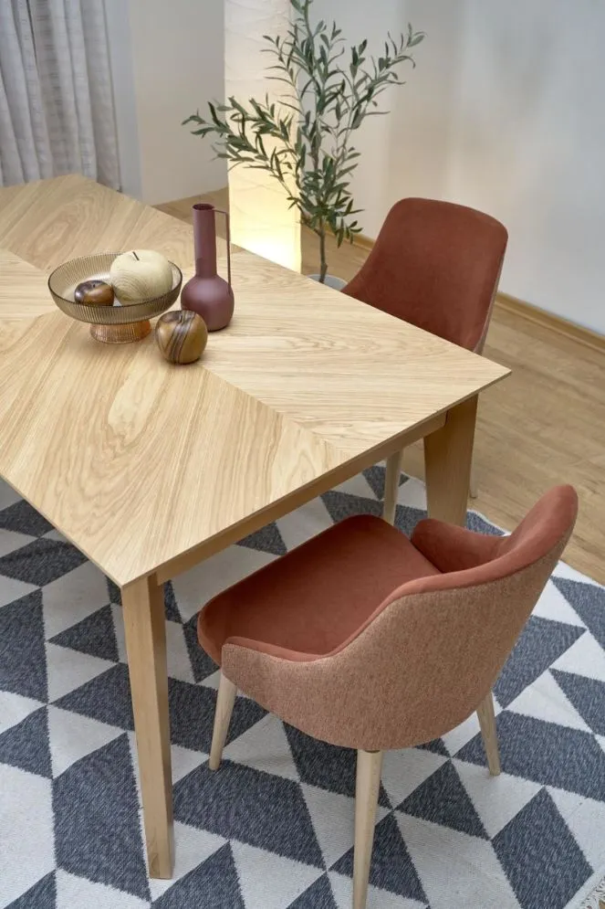 Stół rozkładany EDMONDO 160(240)x90 dąb do jadalni I sklep meblowy MIRAT. styl SKANDYNAWSKI