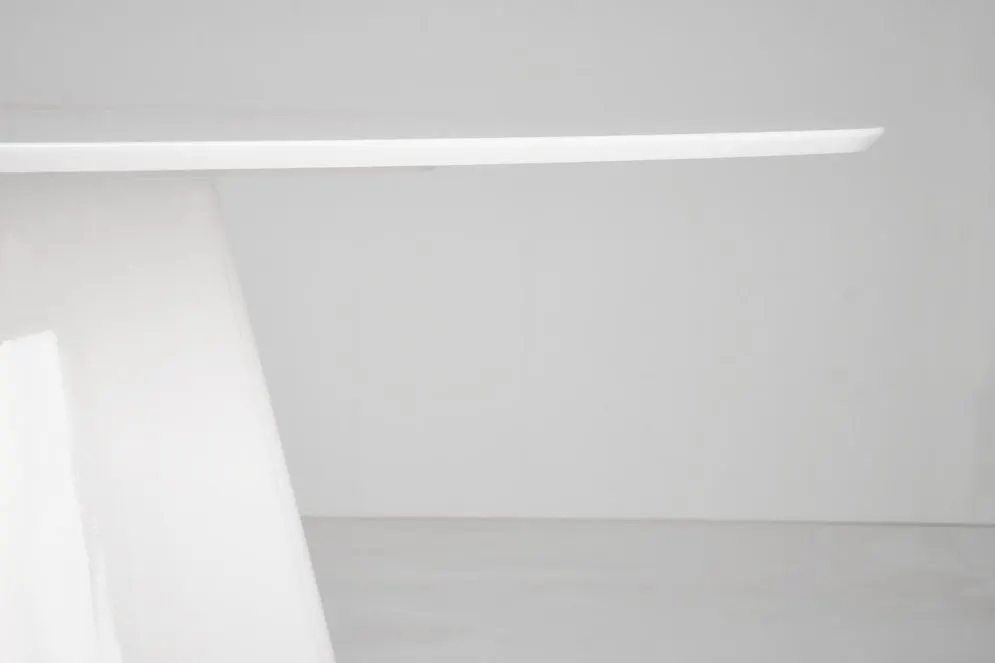 Stół FLAVIO 120x120 biały/biały połysk kwadratowy I sklep meblowy MIRAT.