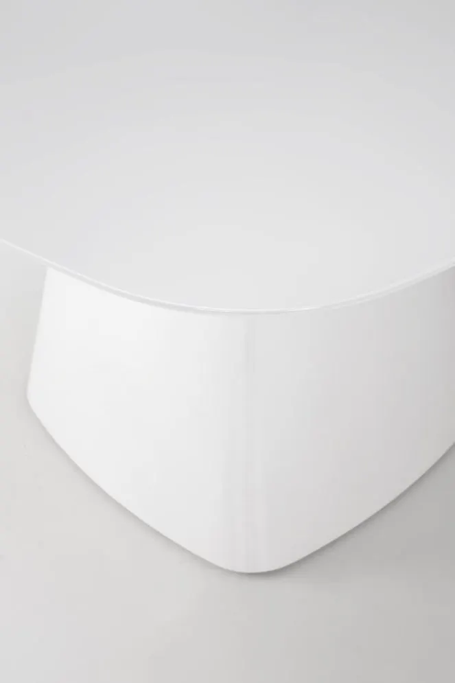 Stół FLAVIO 120x120 biały/biały połysk kwadratowy I sklep meblowy MIRAT.