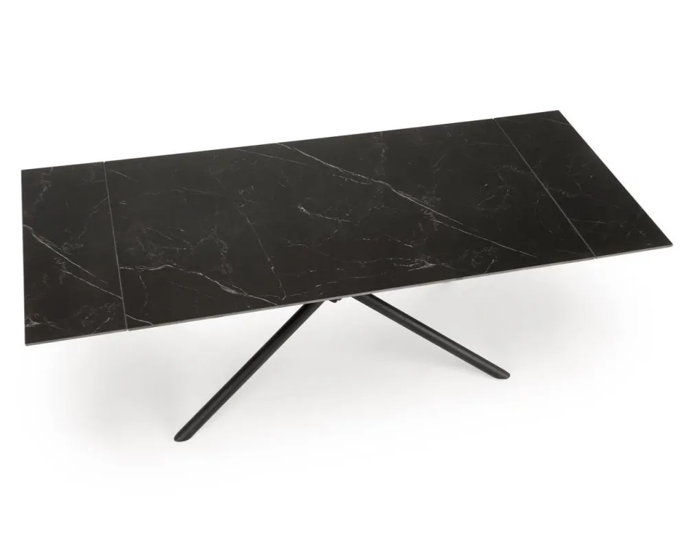 Stół rozkładany VITORINO 160(220)x90 czarny marmur w stylu loftowym I sklep meblowy MIRAT. styl LOFT