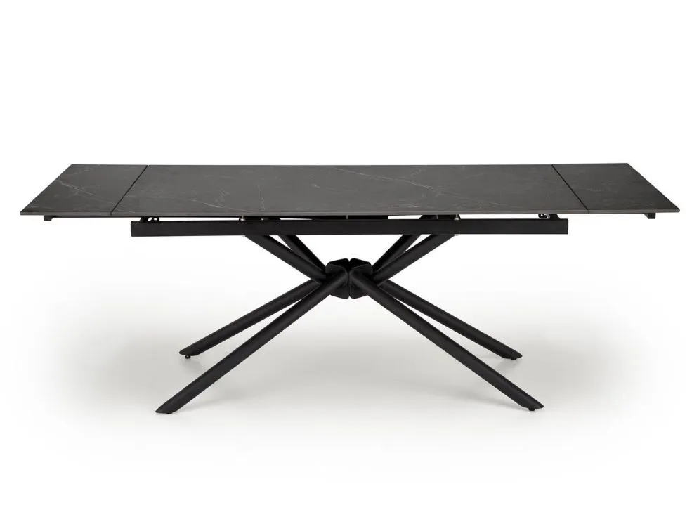 Stół rozkładany VITORINO 160(220)x90 czarny marmur w stylu loftowym I sklep meblowy MIRAT. styl LOFT