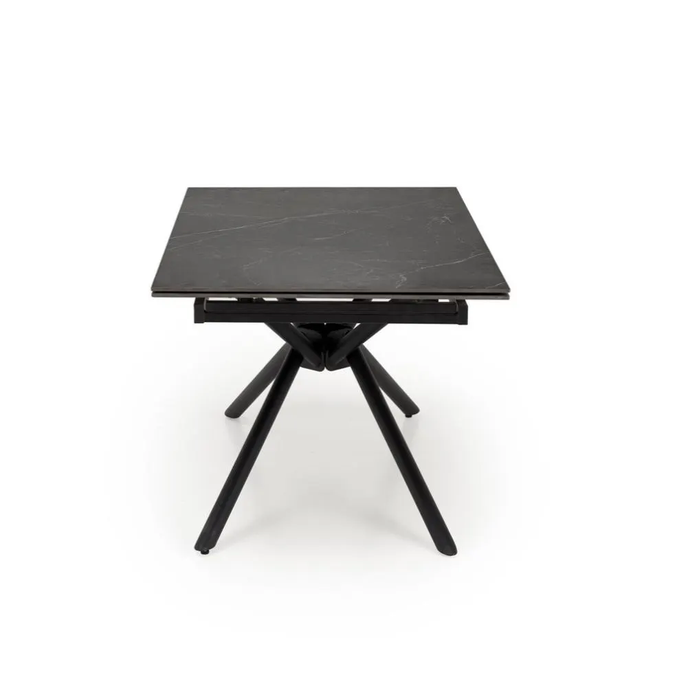 Stół rozkładany VITORINO 160(220)x90 czarny marmur w stylu loftowym I sklep meblowy MIRAT. styl LOFT