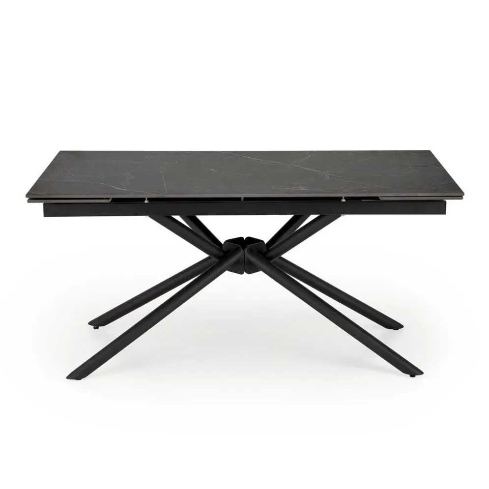 Stół rozkładany VITORINO 160(220)x90 czarny marmur w stylu loftowym I sklep meblowy MIRAT. styl LOFT