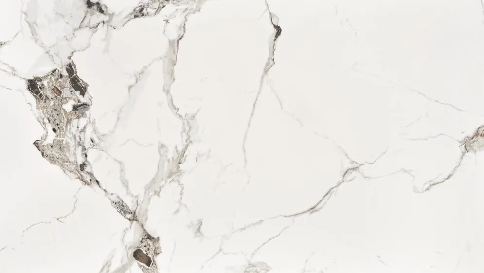 Stół EMILIO 120x80 biały marmur/czarny glamour I sklep meblowy MIRAT. styl GLAMOUR