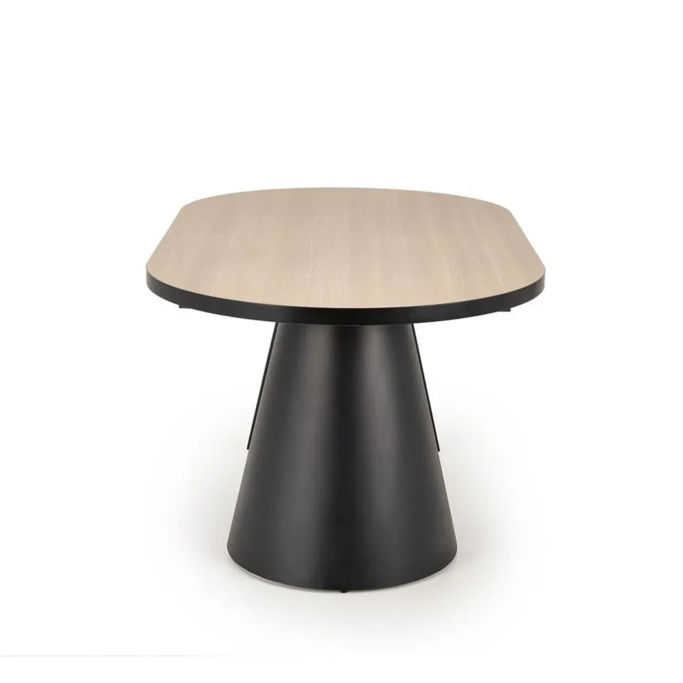 Stół rozkładany GIACOMO dąb naturalny/czarny loftowy I sklep meblowy MIRAT. styl LOFT