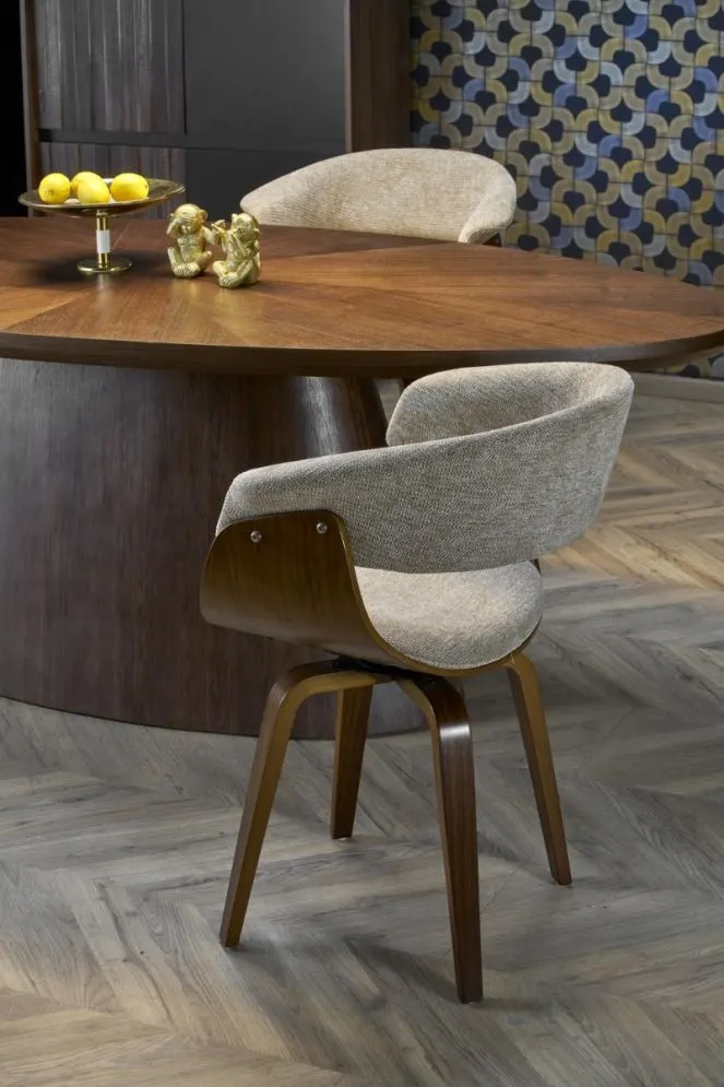 Stół okrągły VAGNER 220x98 orzech nierozkładany I sklep meblowy MIRAT.