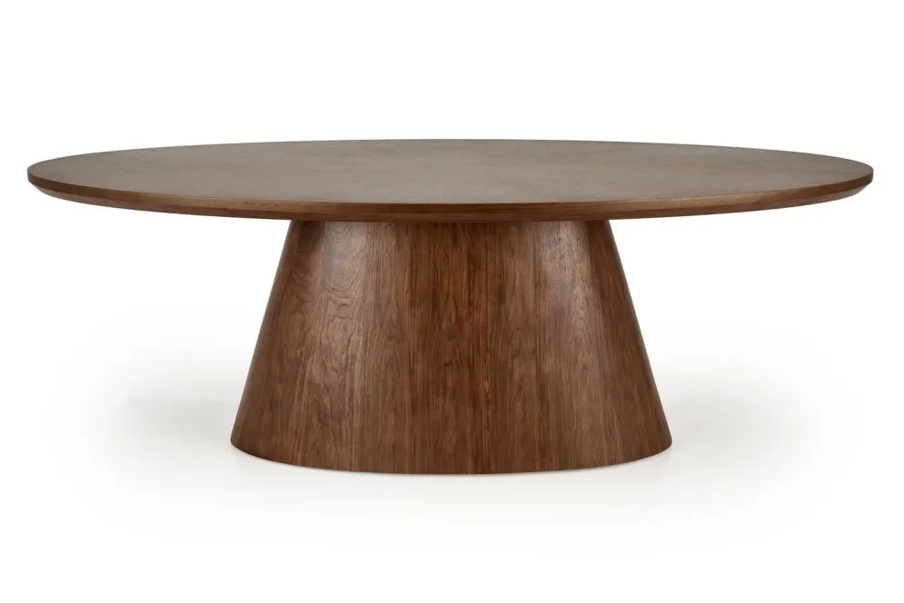 Stół okrągły VAGNER 220x98 orzech nierozkładany I sklep meblowy MIRAT.