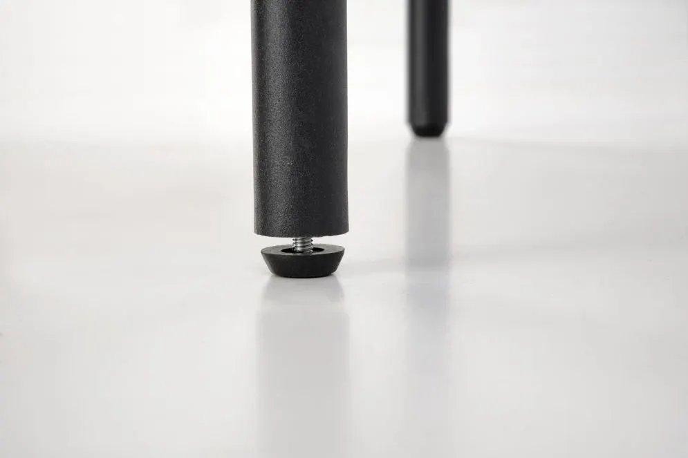 Biurko B51 dąb naturalny/czarne owalne I sklep meblowy MIRAT. styl LOFT, SKANDYNAWSKI