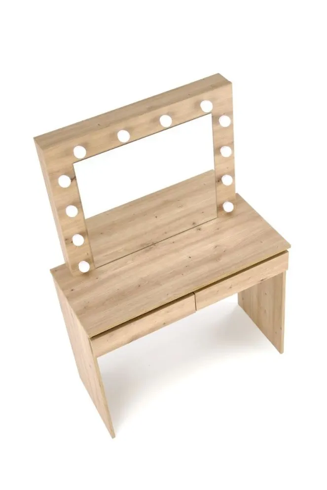 Toaletka HOLLYWOOD dąb artisan z oświetleniem LED I sklep meblowy MIRAT.