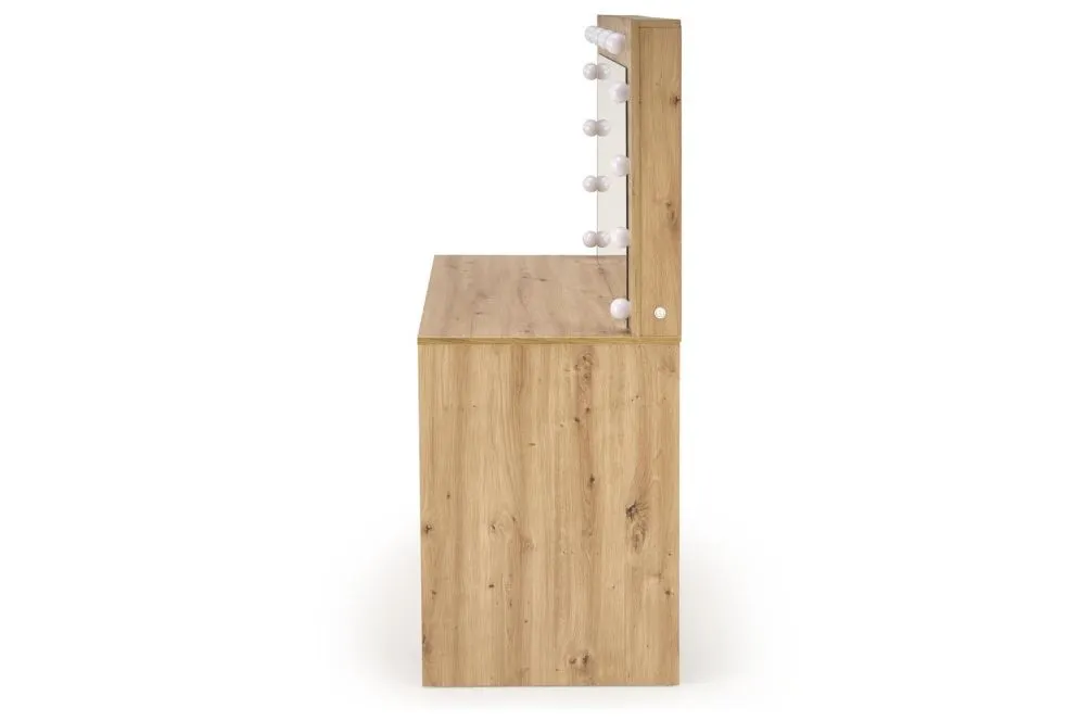 Toaletka HOLLYWOOD XL dąb artisan I sklep z lustrem meblowy MIRAT.