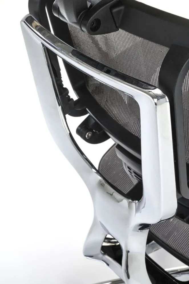 Fotel biurowy ETHAN szary z regulowanymi podłokietnikami I sklep meblowy MIRAT.