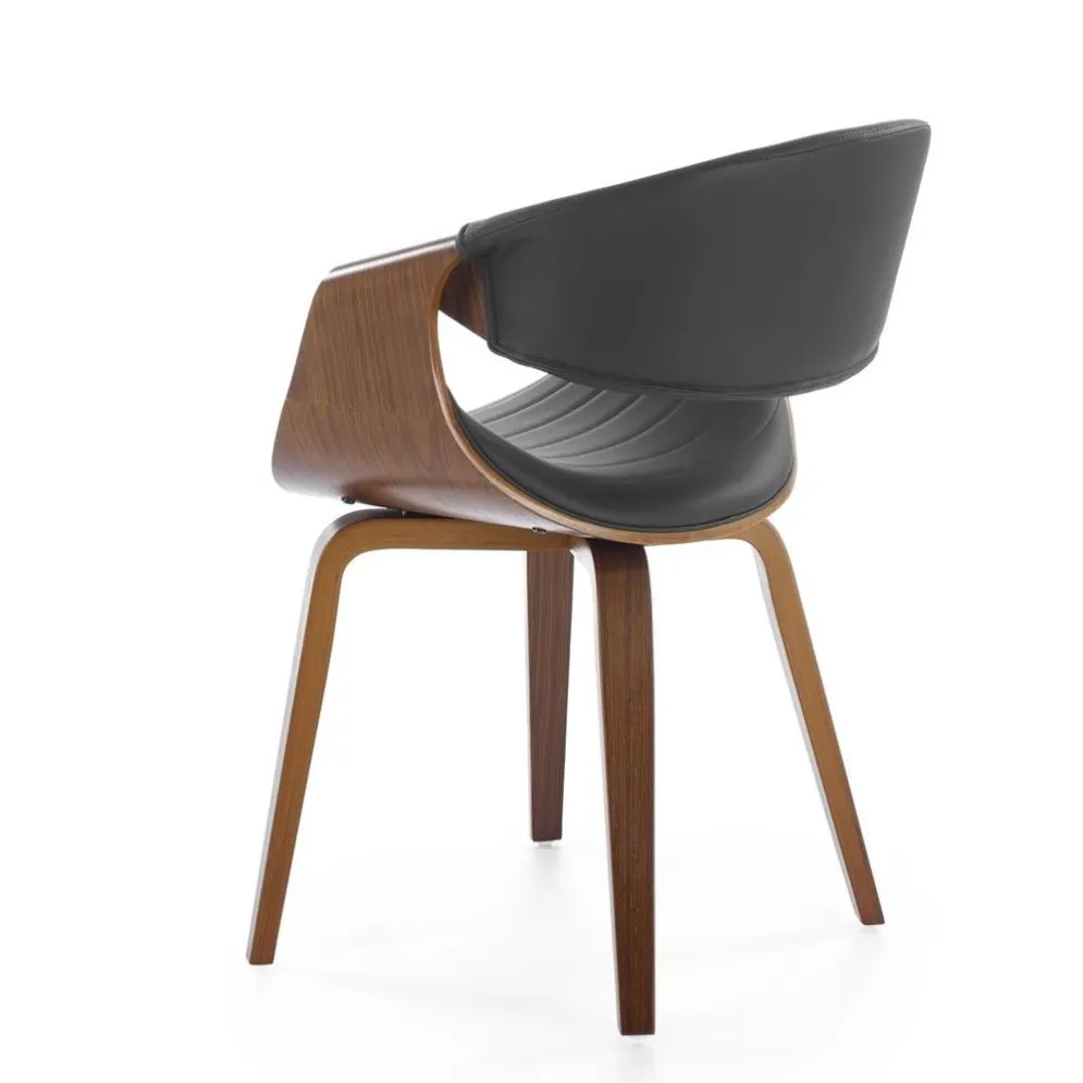 Krzesło K544 czarne/orzech ze sklejki I sklep meblowy MIRAT.