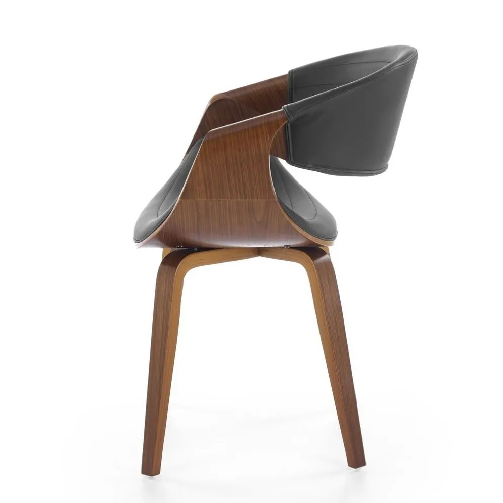 Krzesło K544 czarne/orzech ze sklejki I sklep meblowy MIRAT.