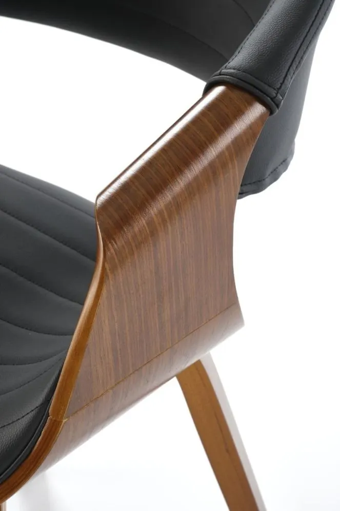 Krzesło K544 czarne/orzech ze sklejki I sklep meblowy MIRAT.