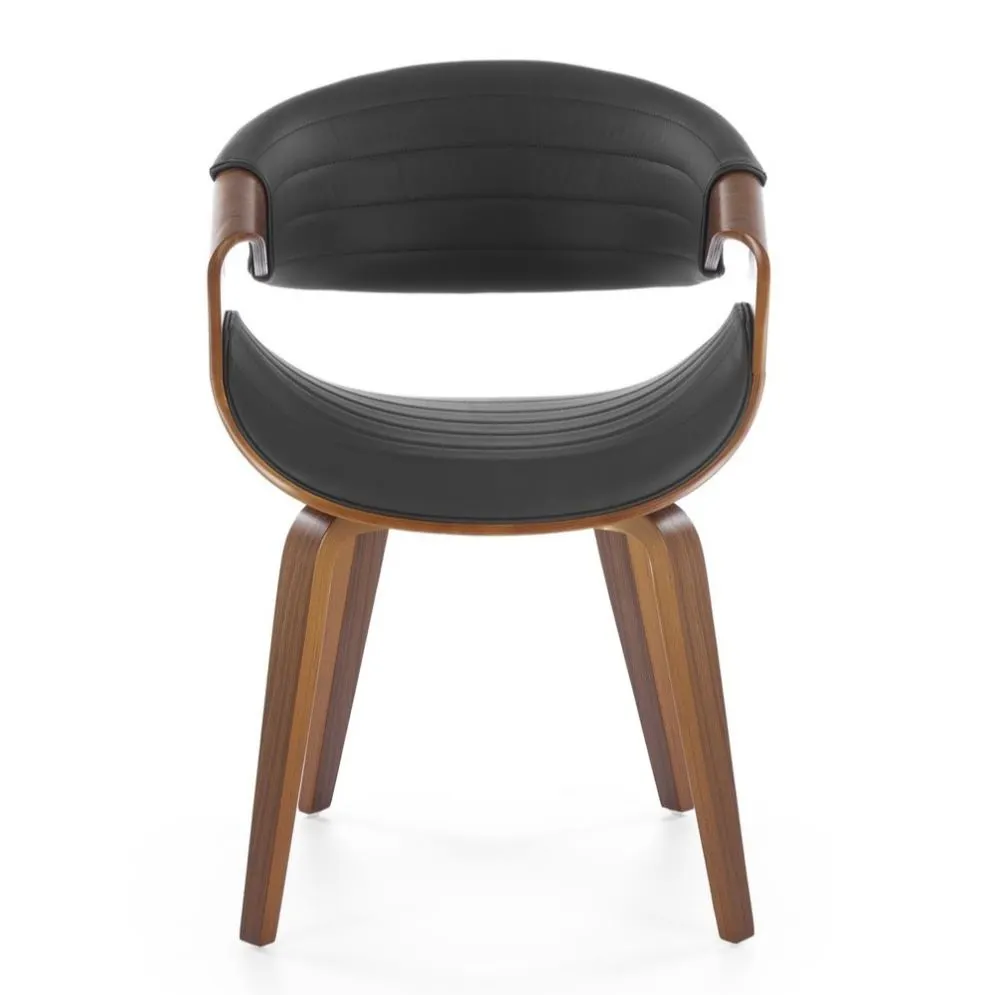 Krzesło K544 czarne/orzech ze sklejki I sklep meblowy MIRAT.