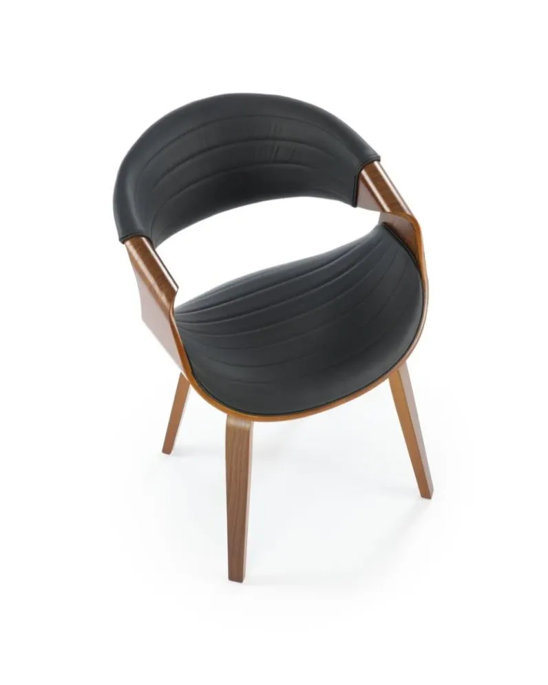 Krzesło K544 czarne/orzech ze sklejki I sklep meblowy MIRAT.