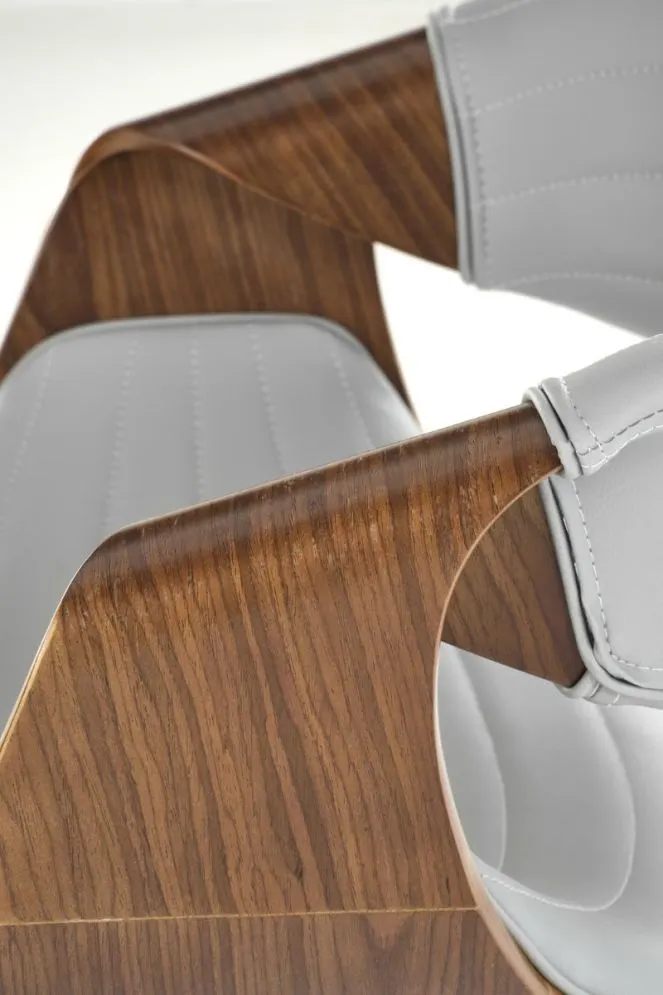 Krzesło K544 szare/orzech gięte I sklep meblowy MIRAT.