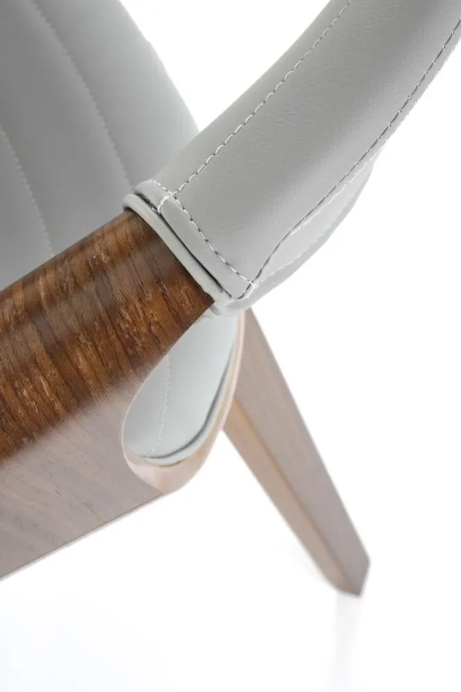 Krzesło K544 szare/orzech gięte I sklep meblowy MIRAT.