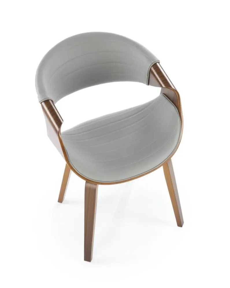 Krzesło K544 szare/orzech gięte I sklep meblowy MIRAT.