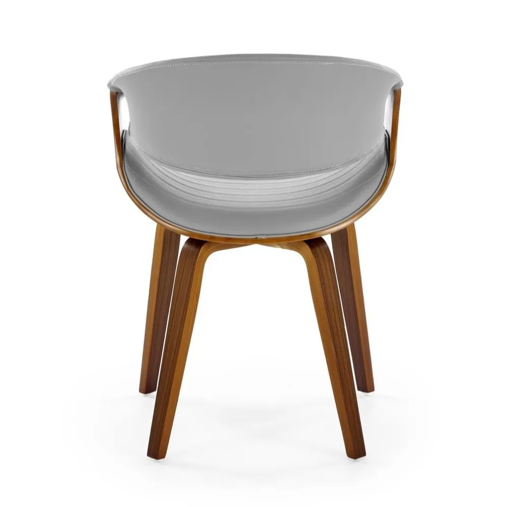 Krzesło K544 szare/orzech gięte I sklep meblowy MIRAT.