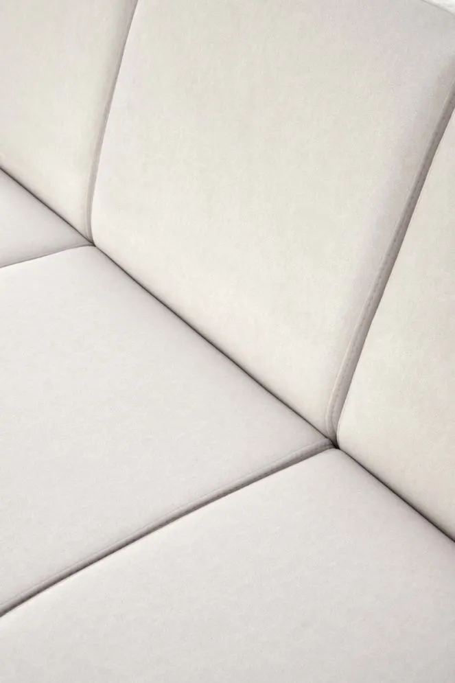 Sofa MILANO 3S jasna beżowa/orzech trzyosobowa do salonu I sklep meblowy MIRAT. styl SKANDYNAWSKI, VINTAGE