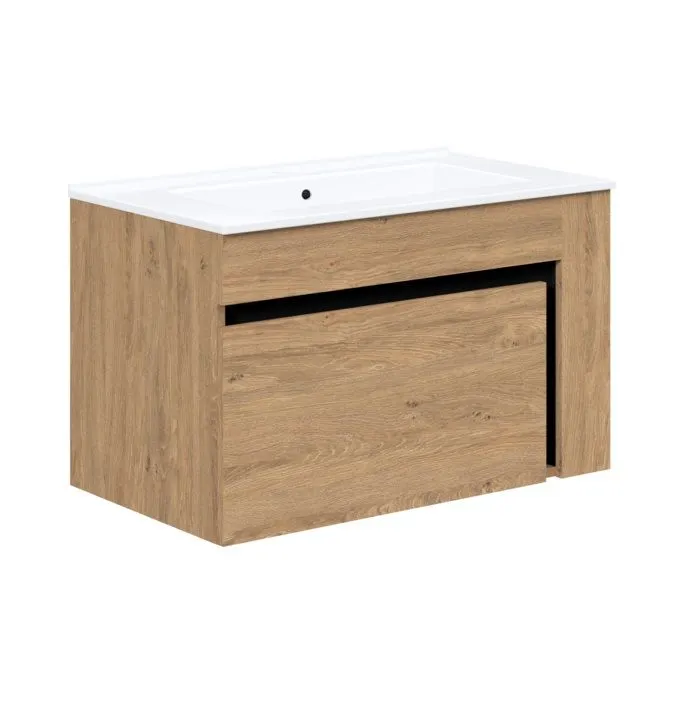 Szafka pod umywalkę DUESA 1S 80cm dąb złoty z szufladą I sklep meblowy MIRAT. styl LOFT, SKANDYNAWSKI kolekcja DUESA