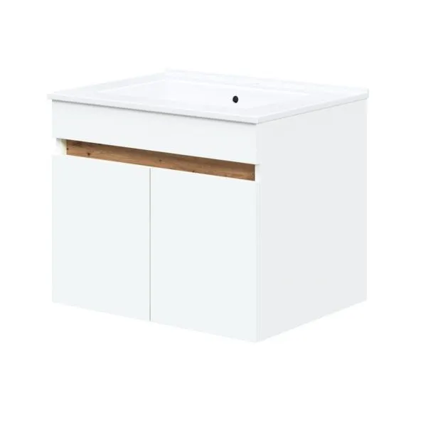 Szafka pod umywalkę FIGARO 2D 60cm biała dwudrzwiowa I sklep meblowy MIRAT. styl SKANDYNAWSKI