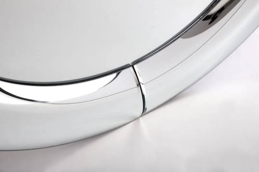 Lustro dekoracyjne IVORY 120x80cm srebrne wiszące I sklep meblowy MIRAT.