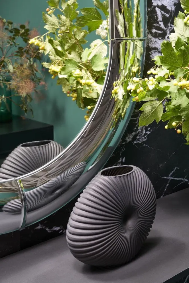 Lustro dekoracyjne IVORY 120x80cm srebrne wiszące I sklep meblowy MIRAT.