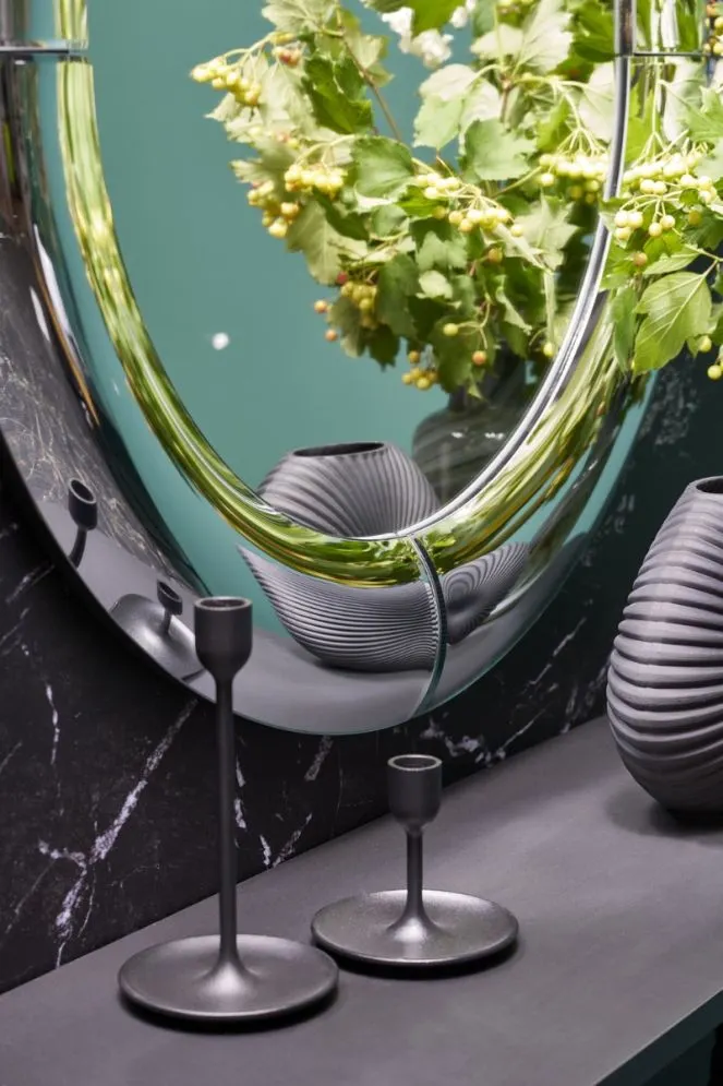 Lustro dekoracyjne IVORY 120x80cm srebrne wiszące I sklep meblowy MIRAT.