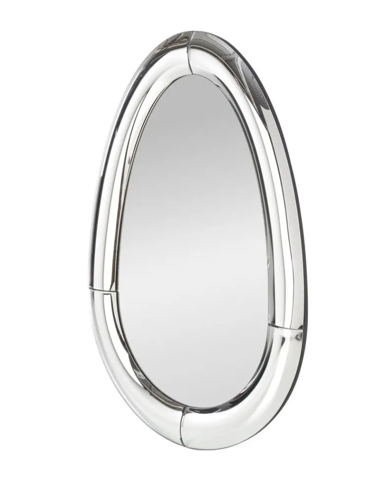 Lustro dekoracyjne IVORY 120x80cm srebrne wiszące I sklep meblowy MIRAT.