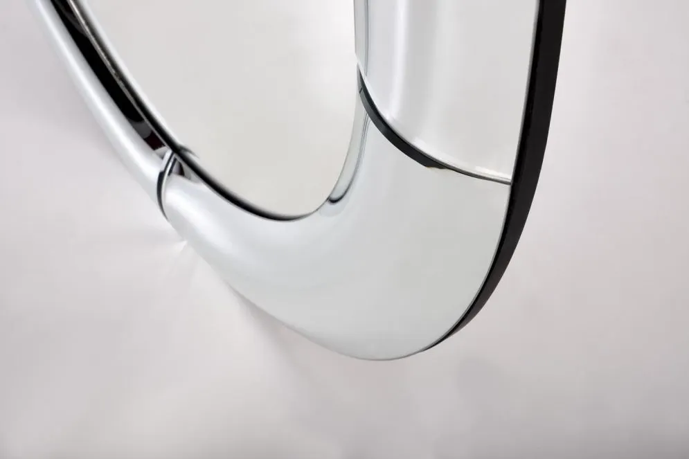 Lustro dekoracyjne MOON 80x80cm srebrne do salonu I sklep meblowy MIRAT. styl GLAMOUR