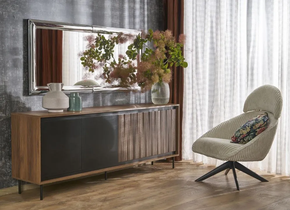 Lustro dekoracyjne ABISSO 72x162cm srebrne wiszące I sklep meblowy MIRAT. styl GLAMOUR