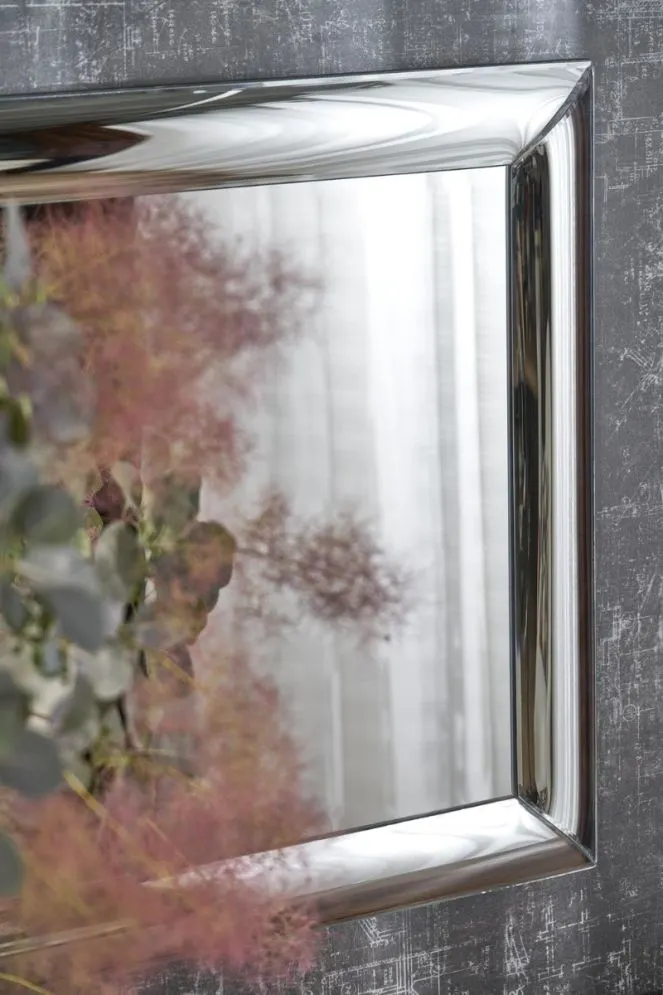 Lustro dekoracyjne ABISSO 72x162cm srebrne wiszące I sklep meblowy MIRAT. styl GLAMOUR