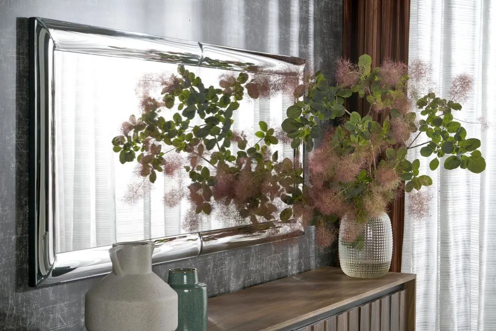 Lustro dekoracyjne ABISSO 72x162cm srebrne wiszące I sklep meblowy MIRAT. styl GLAMOUR