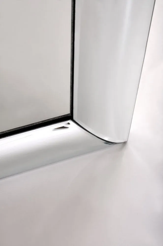 Lustro dekoracyjne ABISSO 72x162cm srebrne wiszące I sklep meblowy MIRAT. styl GLAMOUR