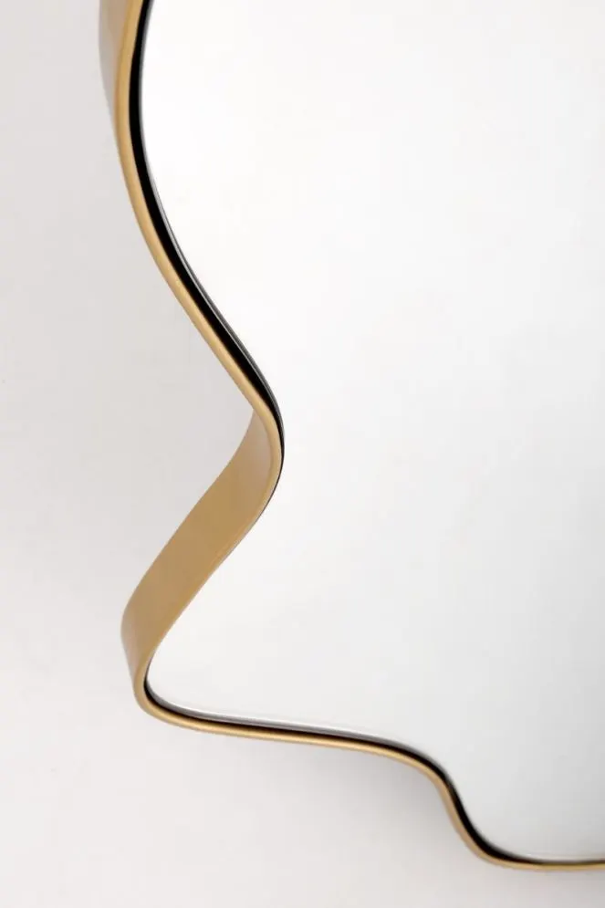 Lustro dekoracyjne ESSENT złote chmurka I sklep meblowy MIRAT. styl GLAMOUR