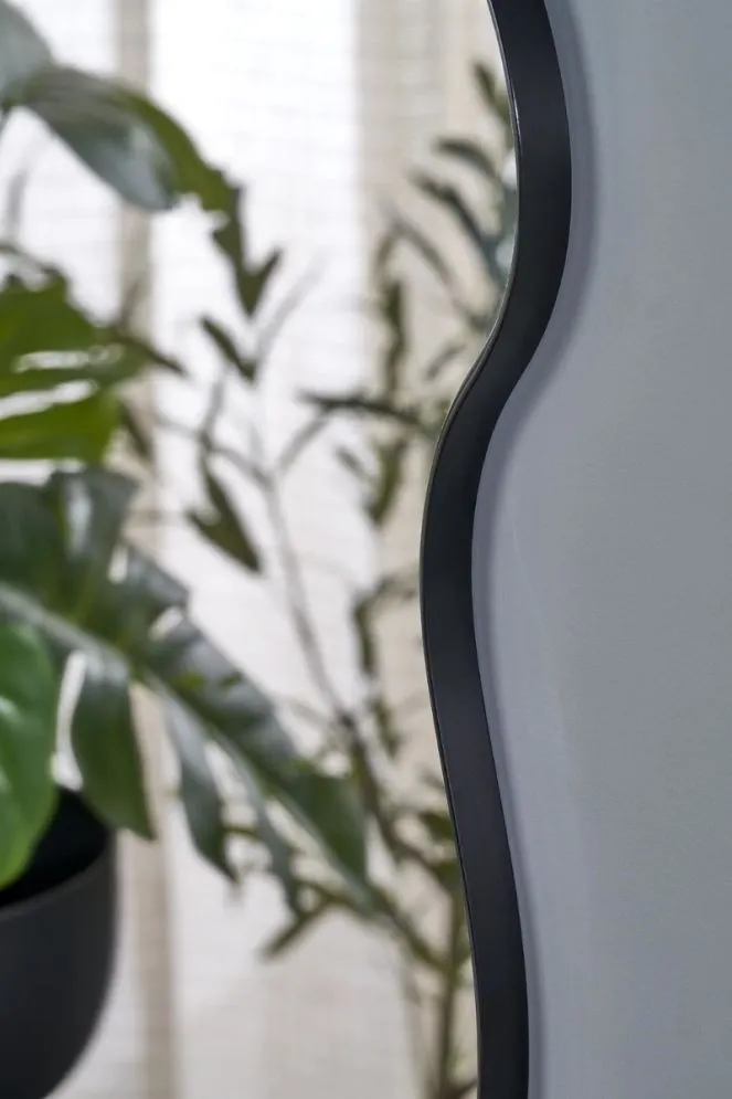 Lustro dekoracyjne ESSENT czarne loftowe I sklep meblowy MIRAT. styl GLAMOUR, LOFT