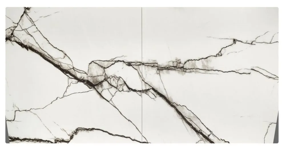 Ceramiczny stół rozkładany LUCIANO 180(230)x90 biały marmur/czarny I sklep meblowy MIRAT. styl LOFT