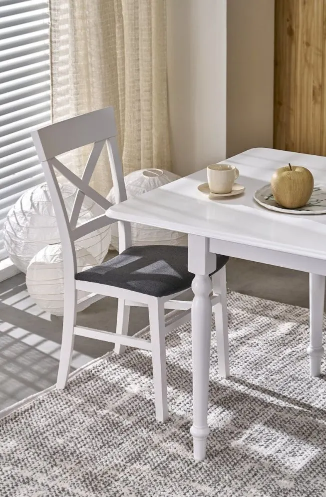 Stół rozkładany NELSON 160(200)x90 biały do kuchni I sklep meblowy MIRAT. styl SKANDYNAWSKI