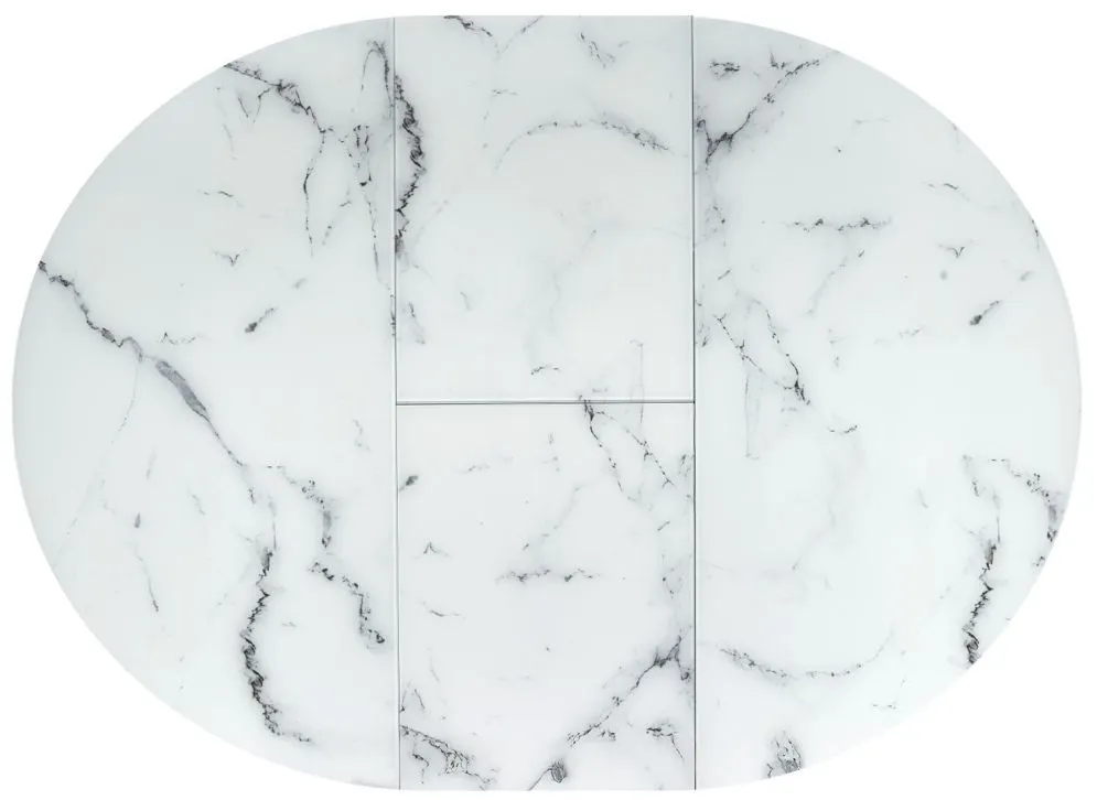 Stół rozkładany VERTIGO 130(180)x130 biały marmur loftowy I sklep meblowy MIRAT. styl LOFT