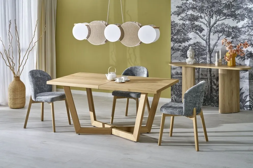 Stół rozkładany MASSIVE 3 160(250)x90 dąb naturalny rozsuwany I sklep meblowy MIRAT. styl SKANDYNAWSKI
