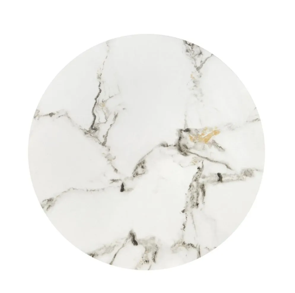 Zestaw 2 stolików FATIMA biały marmur/czarny w stylu loftowym I sklep meblowy MIRAT. styl GLAMOUR, LOFT