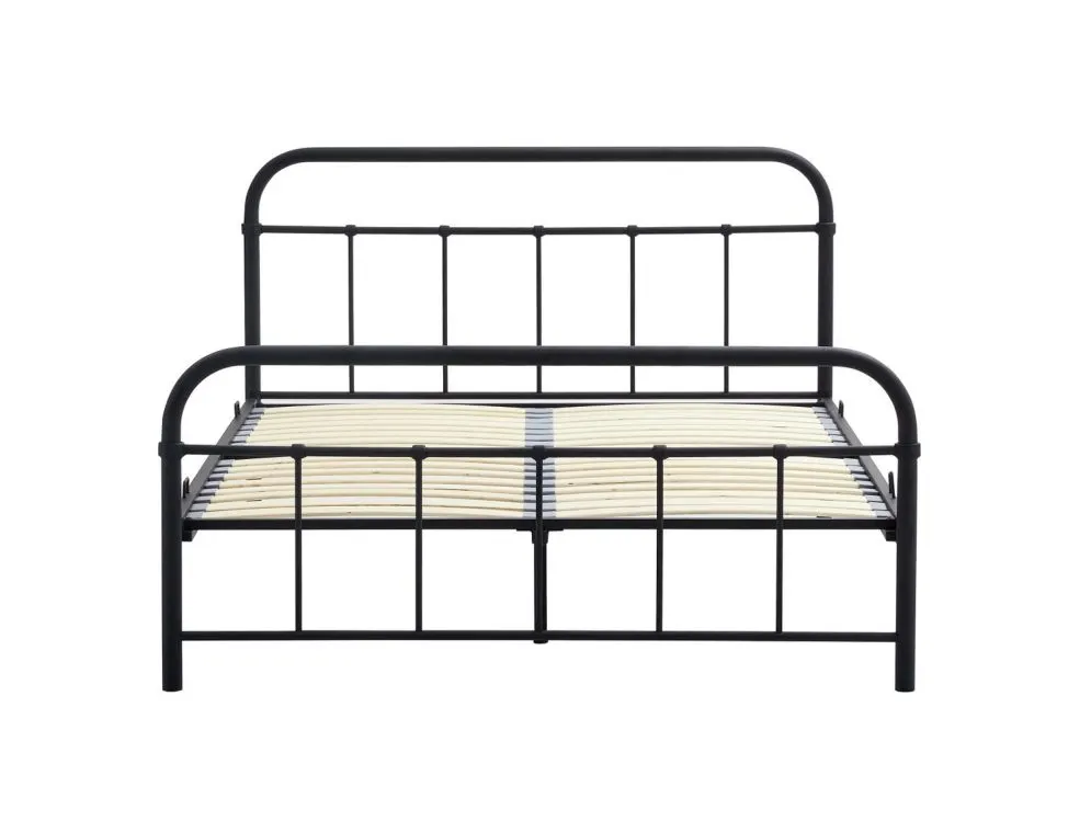 Łóżko metalowe LINDA 140x200 czarne loftowe I sklep meblowy MIRAT. styl LOFT