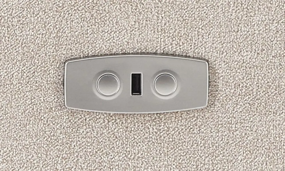 Komfortowy fotel rozkładany CARINIO jasny beżowy z masażem I sklep meblowy MIRAT.