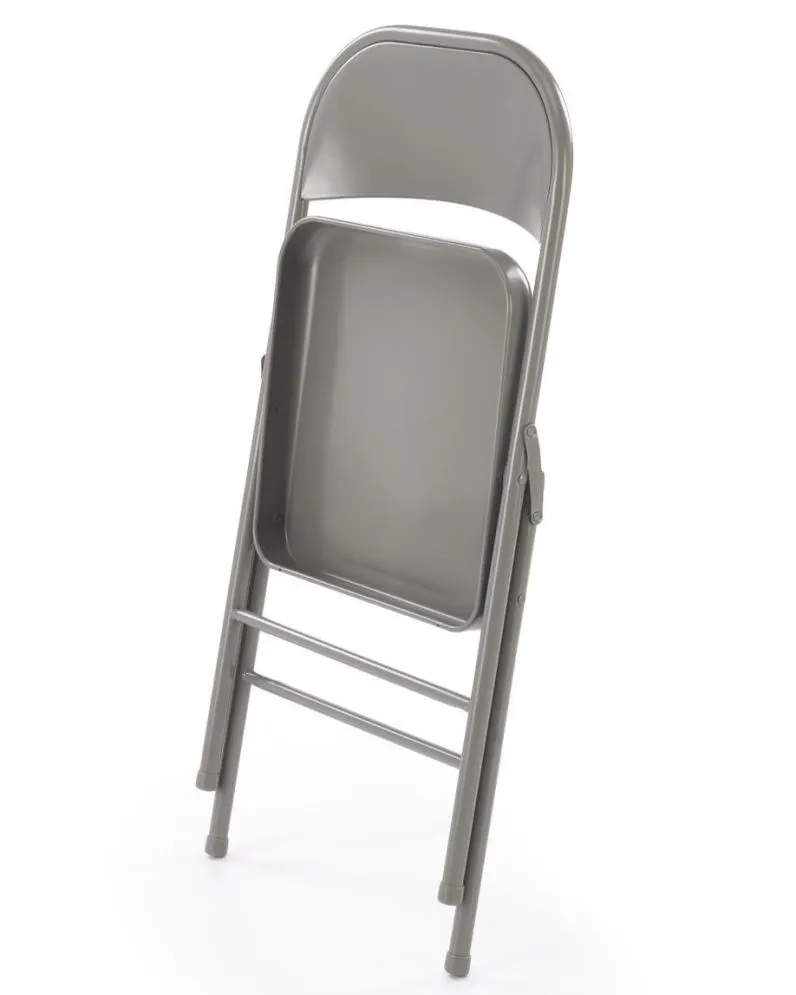 Krzesło metalowe K565 szare składane do ogrodu I sklep meblowy MIRAT. styl LOFT