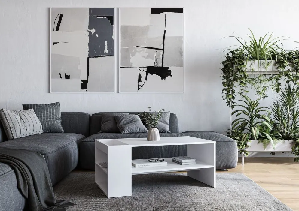 Ława MURCIA 100x55cm biała prostokątna I sklep meblowy MIRAT.