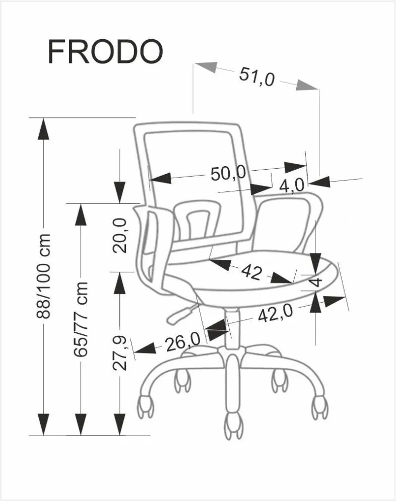 Fotel dziecięcy FRODO różowy/biały z podłokietnikami I sklep meblowy MIRAT.